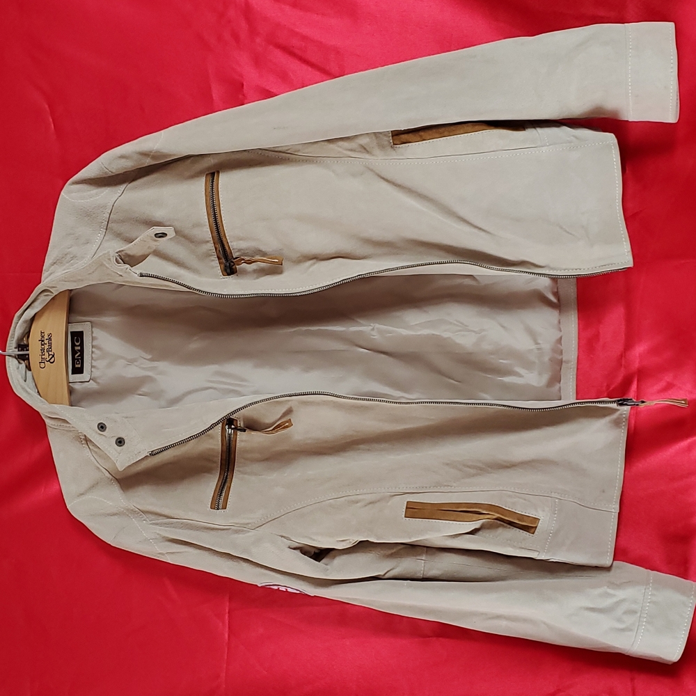 EMC Men's Leather Jacket.  Size Medium.